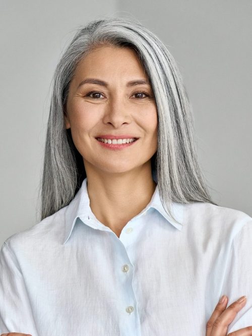 Middle aged woman smiling(3)