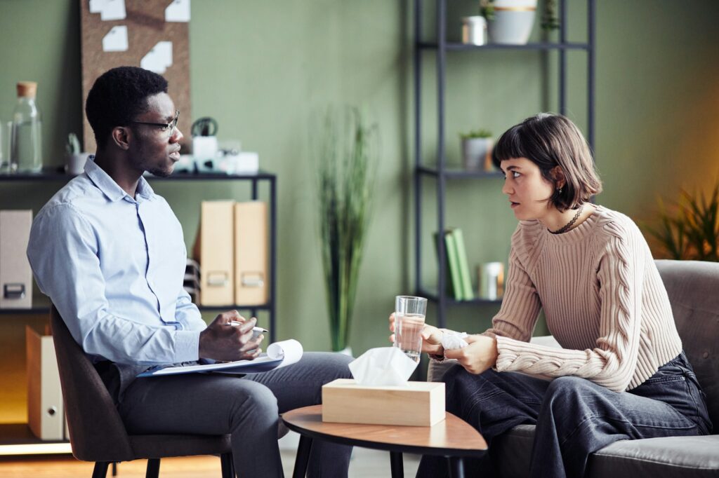 Therapy Session with Female Patient